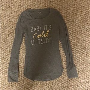 Old Navy winter Pajama Shirt